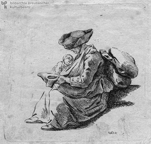 A Soldier’s Wife Begging (1764)